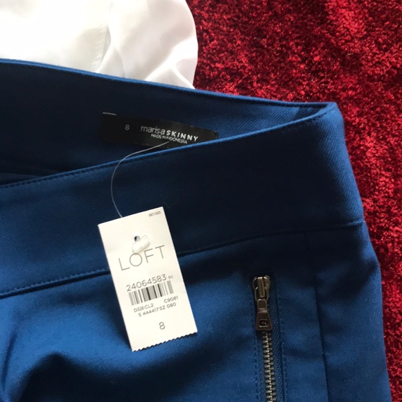 Loft Marisa Skinny Trousers with Zip Front Pockets - Picture 2 of 3